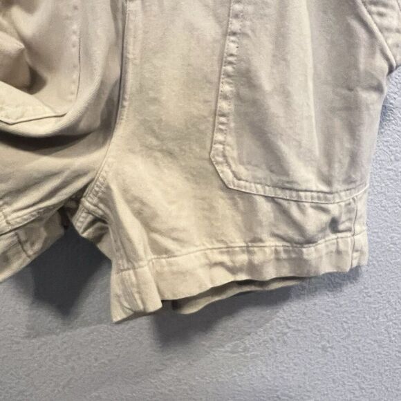 Everlane The Coverall Romper Size 14 Tan Short Sleeve Zip Front Utility Playsuit - Picture 6 of 11